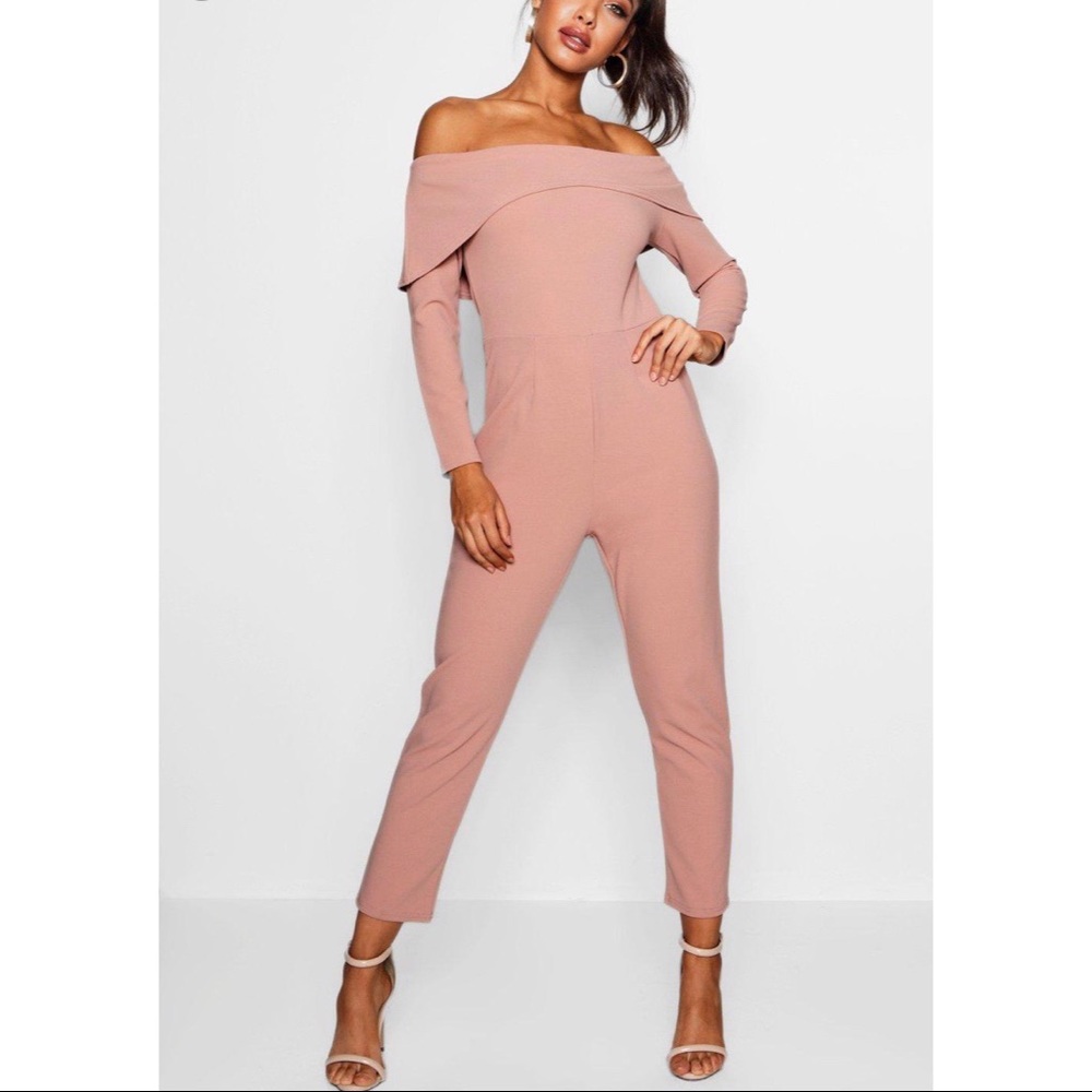 Off the Shoulder Jumpsuit